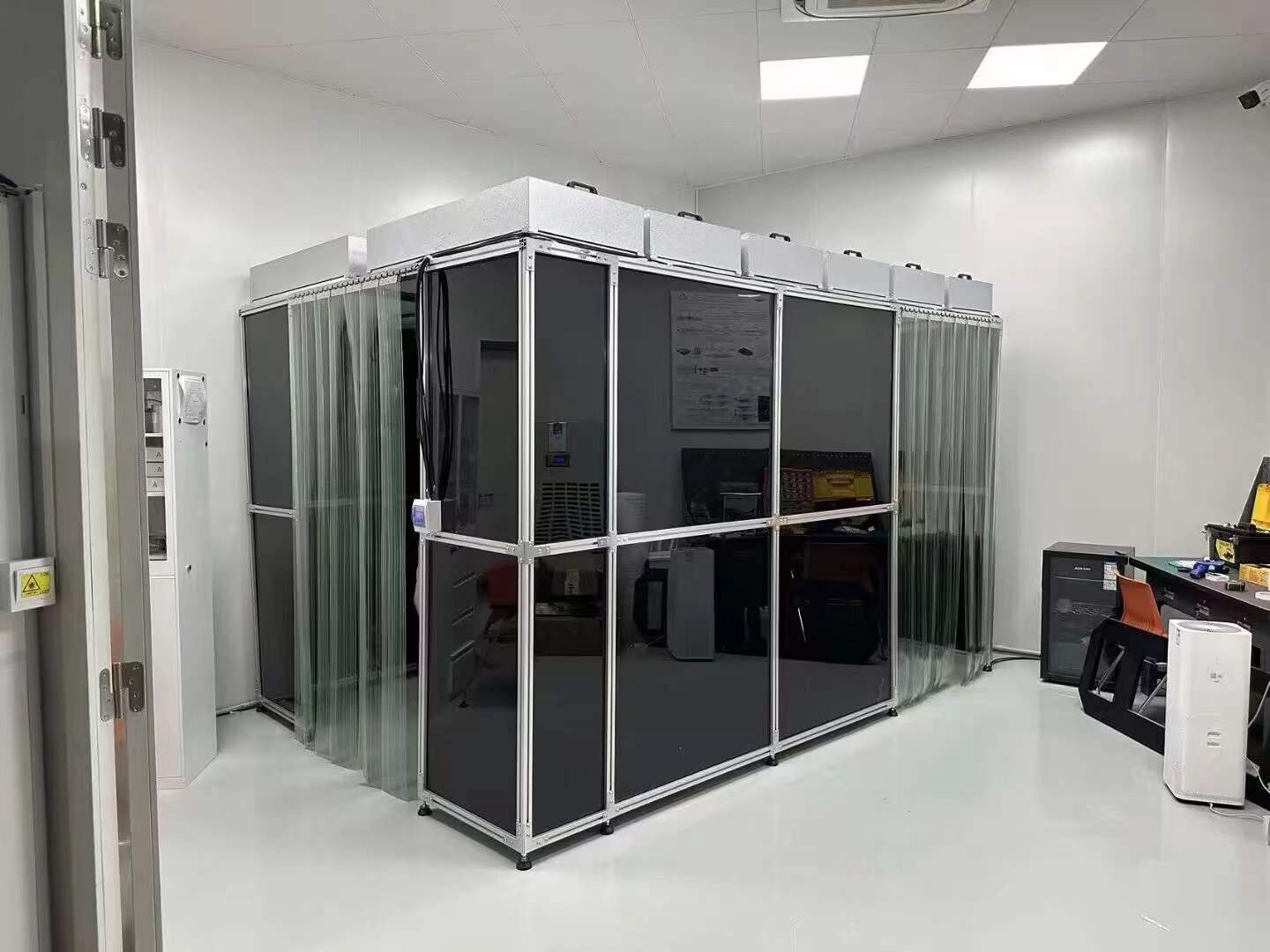 Prefabricated Modular Clean Room Class 100 Portable Clean Booth ...