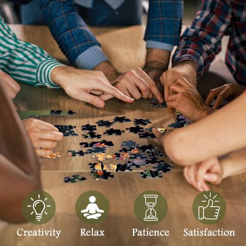 Puzzles para Adultos de 1000 Piezas o Más, PICKFORU Colección de Puzzles de Flores, Animales y Plantas, Puzzle Retro de Gatitos como Regalo