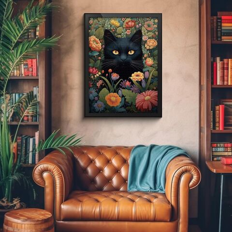 Puzzles para Adultos de 1000 Piezas o Más, PICKFORU Colección de Puzzles de Flores, Animales y Plantas, Puzzle Retro de Gatitos como Regalo