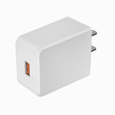 PUJIMAX Chargeur mural USB portable de voyage, adaptateurs de chargeur de téléphone mobile en gros, prise US/EU/BIS, chargeur rapide 2A pour charge USB