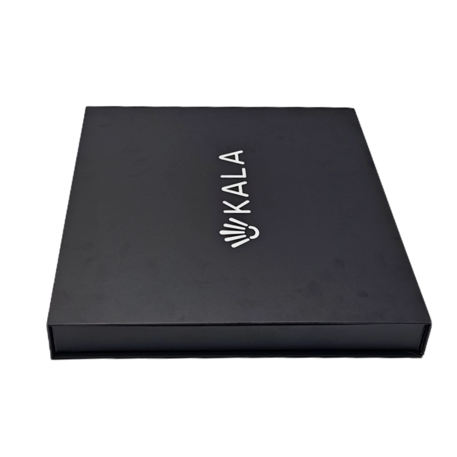 Cool Black Custom Cardboard Flip Top Box With Matte Lamination For ...