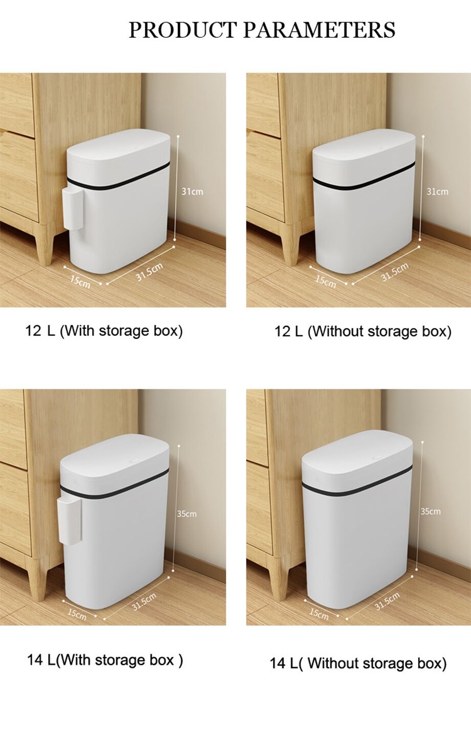 Simple Creative Modern Scandinavian With Lid Press Type Bathroom Waste Paper Trash Can Toilet ...