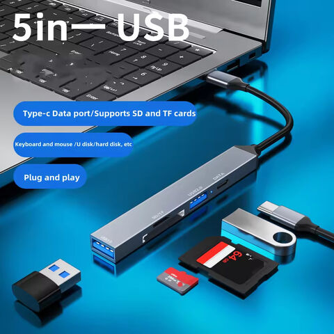 Type-c extender 3.0 USB C hub sdtf lecteur de carte téléphone portable ordinateur portable convertisseur multifonctionnel station d'accueil