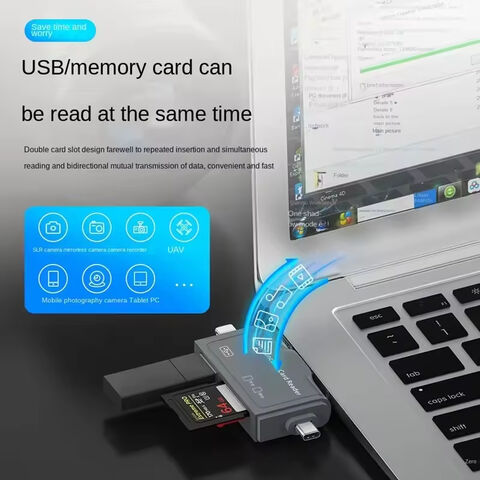 7 IN1 Multi OTG USB C Adaptateur SD TF Micro Lecteur de Carte Micro USB Adaptateur pour Éclairage Ipad Macbook Ordinateur Portable Tablette Android Téléphone