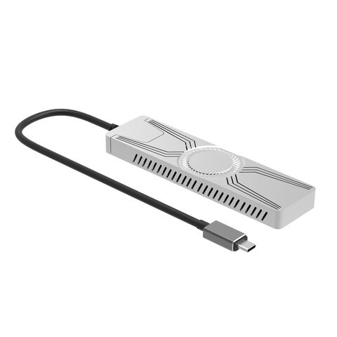 Carcasa de unidad de estado sólido de aluminio Type-C Thunderbolt 3 a NVMe SSD de 40 Gbps, mayor capacidad de almacenamiento de 512 GB, Plug and Play, con certificaciones CE y FCC