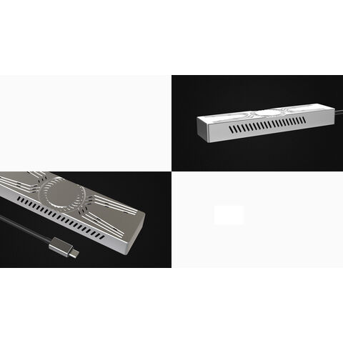 Carcasa de unidad de estado sólido de aluminio Type-C Thunderbolt 3 a NVMe SSD de 40 Gbps, mayor capacidad de almacenamiento de 512 GB, Plug and Play, con certificaciones CE y FCC