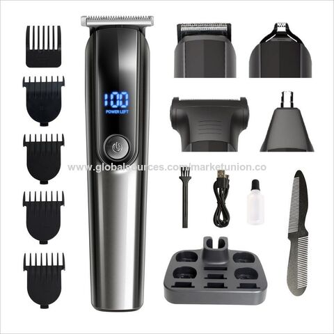 Set de peluquería multifuncional, cortapelos eléctrico recargable, popular en Amazon, resistente al agua, para uso doméstico