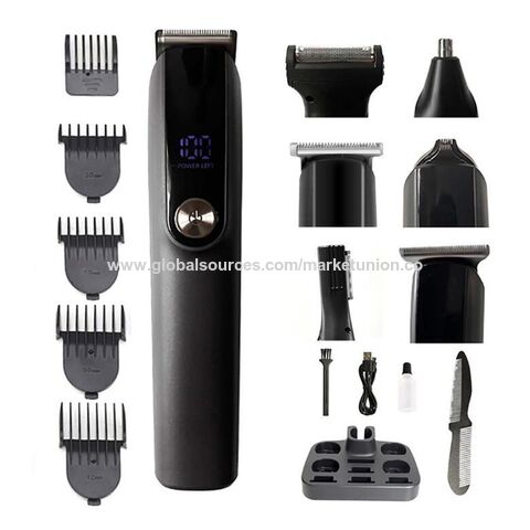 Set de peluquería multifuncional, cortapelos eléctrico recargable, popular en Amazon, resistente al agua, para uso doméstico
