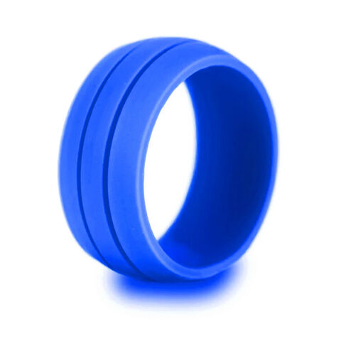 SISSLIA 1pc 8.5mm Bague en Silicone Sport Mode Pour Femmes Hommes Alliances en Caoutchouc Hypoallergéniques Anneaux de Doigt Flexibles