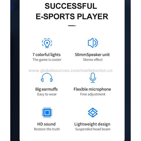 سماعات رأس للألعاب للكمبيوتر 7.1 قناة G58 سماعة رأس سلكية للألعاب مع ميكروفون سماعات رأس سلكية