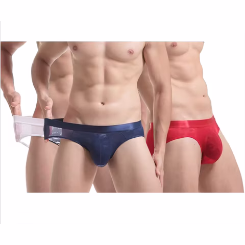 Atmungsaktive, weiche Herren-Slips mit individuellem Logo, schnell trocknende Herren-Boxershorts mit niedrigem Bund im Großhandel