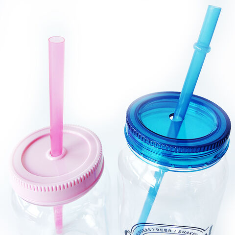 Vaso de plástico nuevo con pajita para beber, directo de fábrica