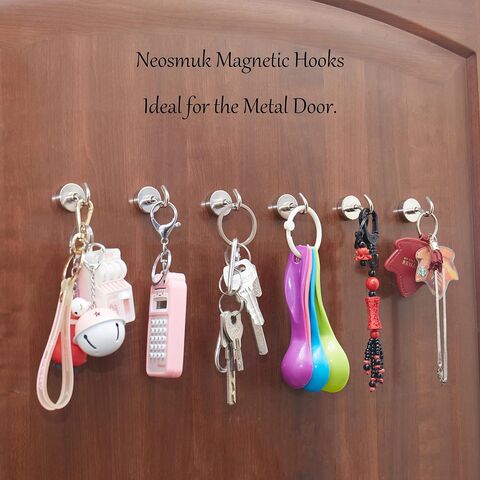 Magnetische Haken Seltenerdmagnete mit Haken für Kühlschrank Extra Starke Haken für Kreuzfahrten Magnetischer Aufhänger für Kabinen Grill