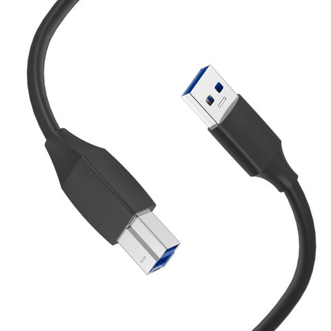 PUJIMAX Vente en gros d'usine Câble USB mâle vers femelle personnalisé Câble USB-A mâle vers mâle Câble auxiliaire Câble d'imprimante pour scanner d'imprimante