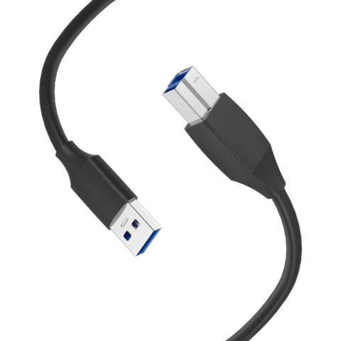 PUJIMAX Vente en gros d'usine Câble USB mâle vers femelle personnalisé Câble USB-A mâle vers mâle Câble auxiliaire Câble d'imprimante pour scanner d'imprimante