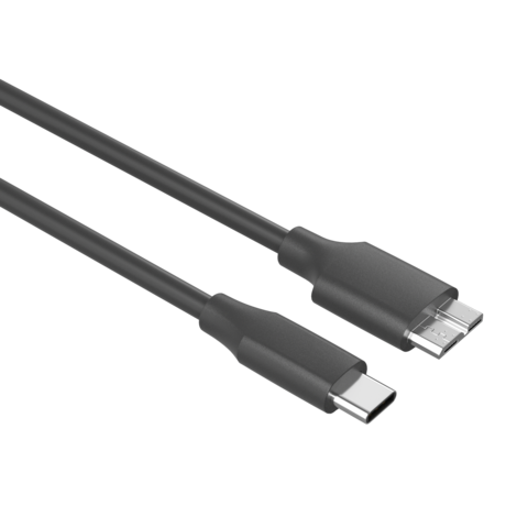 PUJIMAX Câble en gros Type-C Mâle vers Micro USB 10 Broches Mâle, Câble de Données Haute Vitesse pour Disque Dur Mobile, Câble de Charge Rapide 3A