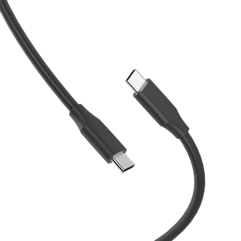 PUJIMAX Câble USB-C vers USB-C 100W 4K 60Hz avec Chipset E-Mark Mâle à Mâle Câble USB 3.1 Transmission Rapide Câble USB C