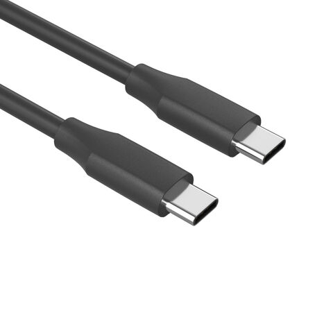 PUJIMAX Câble USB-C vers USB-C 100W 4K 60Hz avec Chipset E-Mark Mâle à Mâle Câble USB 3.1 Transmission Rapide Câble USB C