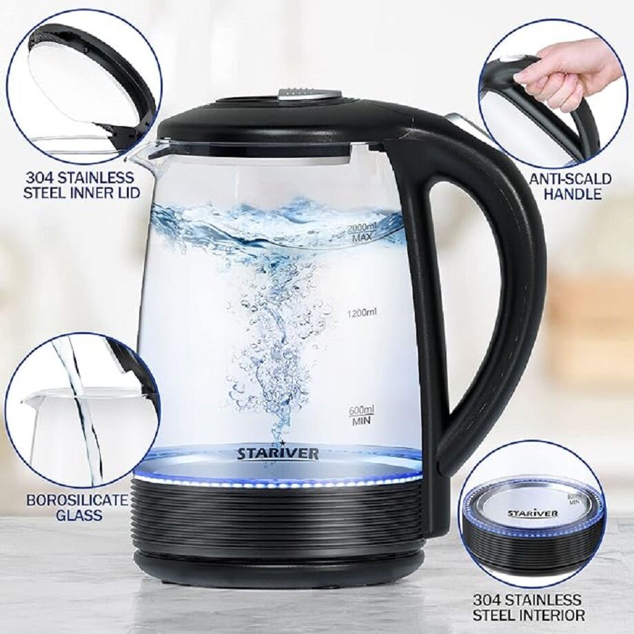 Factory Direct High Quality China Wholesale Stariver Electric Kettle, 2l Electric Tea Kettle