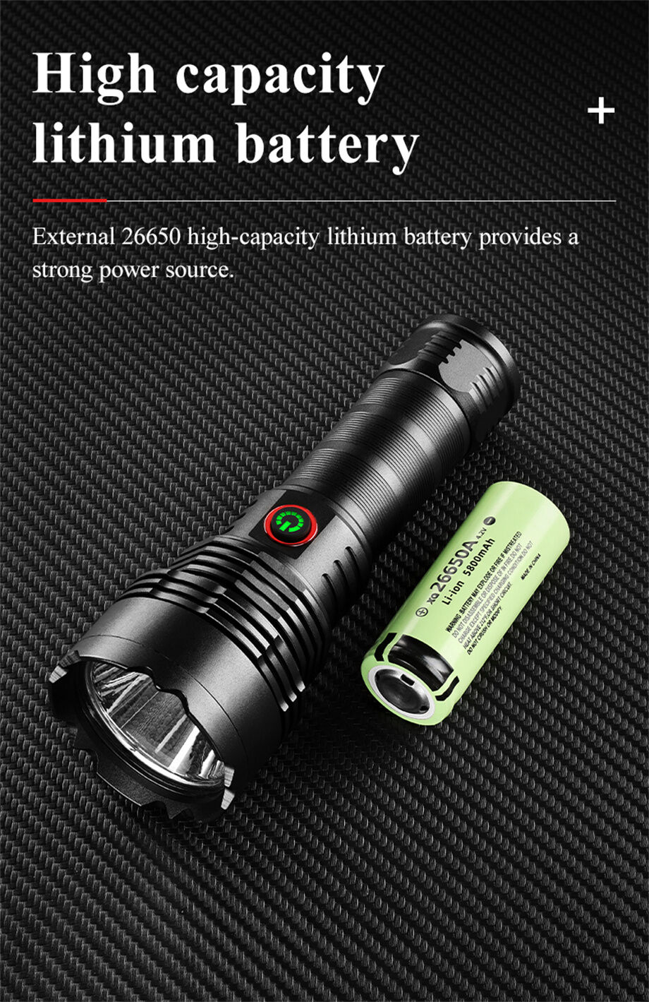 Fixed Led Flashlight Led Flashlight P70 Fixed-focus Powerful Lantern Type-c Rechargeable 5 ...