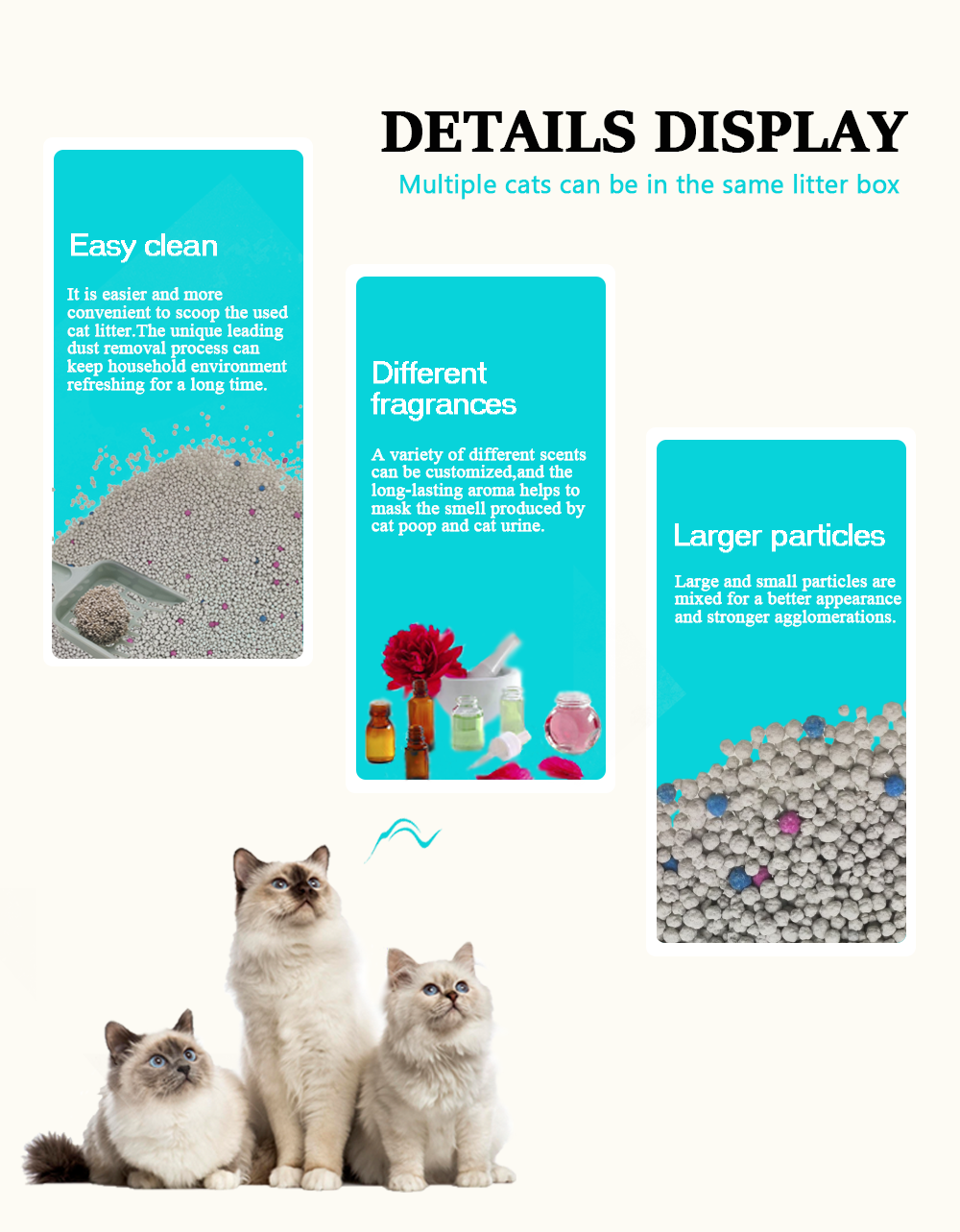 2024 Hot Selling Best Litter For Cats Dust Free Ball Shape Bentonite