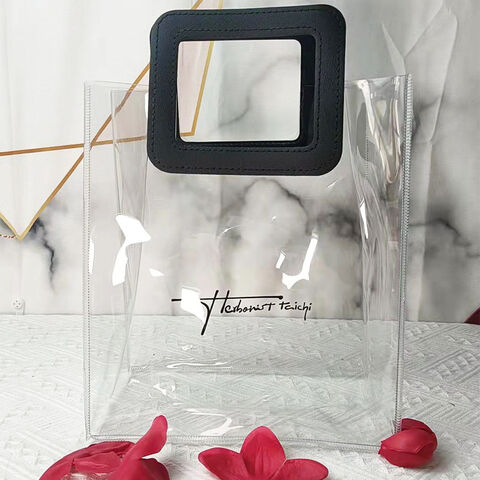 Bolsa de mano de PVC de gran venta, bolsa de compras