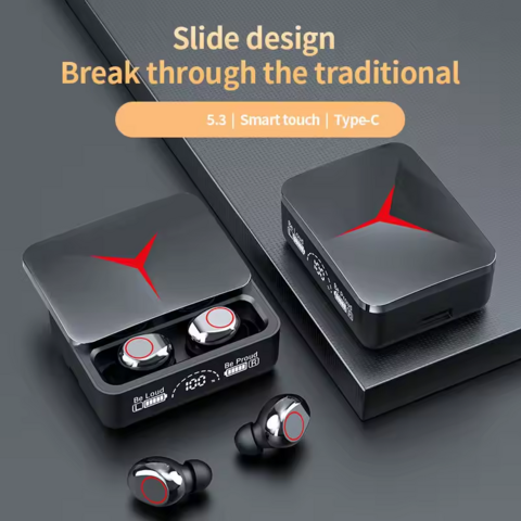 Auriculares inalámbricos Bluetooth M90 personalizados OEM/ODM con estuche de carga para juegos