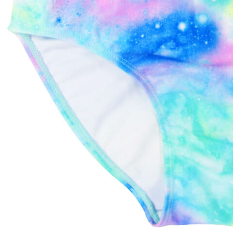 Fatos de banho de corrida por atacado Tie Dye Estilo Esportivo Biquíni Que Muda de Cor com Biquíni de Amarrar para Lindas Adolescentes