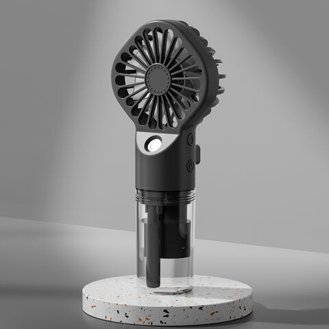 Ventilador Portátil de Mano 2026, Mini Ventilador con Spray de Agua Recargable por USB, 4 Velocidades, Silencioso, para Exteriores