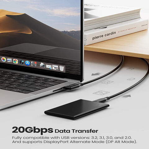 Hochwertiges, kundenspezifisches 3.2 Gen2x2 20 Gbit/s High-Speed-Typ-C-auf-USB-C-Datenkabel ab Werk, unterstützt 4K-Video, 240 W 5A PD-Schnellladung