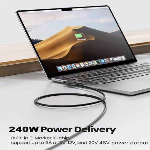 Hochwertiges, kundenspezifisches 3.2 Gen2x2 20 Gbit/s High-Speed-Typ-C-auf-USB-C-Datenkabel ab Werk, unterstützt 4K-Video, 240 W 5A PD-Schnellladung