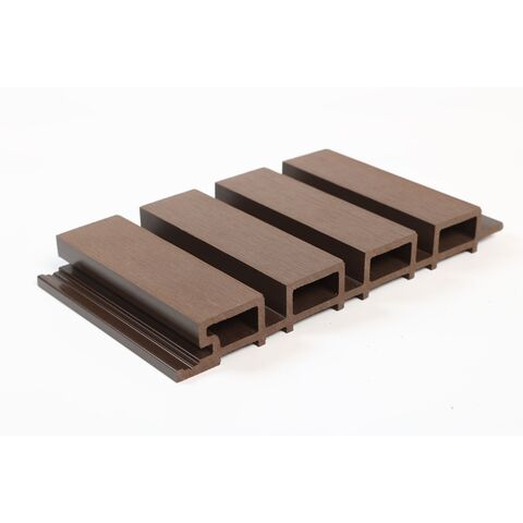 Outdoor partition wall board brick cladding fluted decorative exterior wpc wall panel