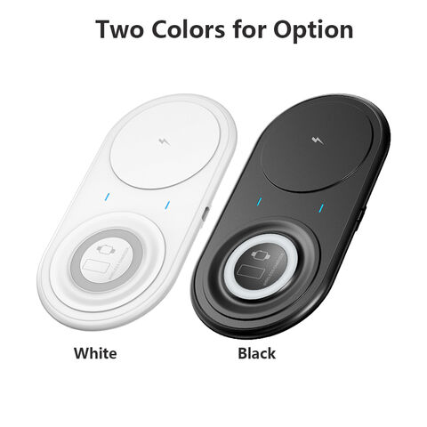 Cargador Inalámbrico 3 en 1 de Carga Rápida Compatible con Teléfonos Móviles, iWatch, Airpods y Auriculares TWS de Shenzhen