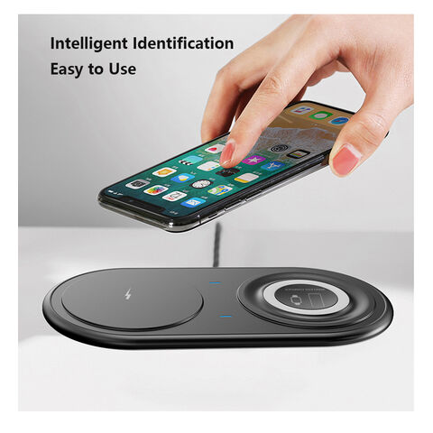 Cargador Inalámbrico 3 en 1 de Carga Rápida Compatible con Teléfonos Móviles, iWatch, Airpods y Auriculares TWS de Shenzhen