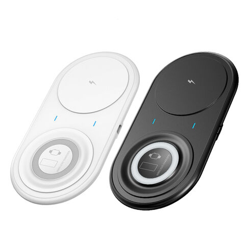 Cargador Inalámbrico 3 en 1 de Carga Rápida Compatible con Teléfonos Móviles, iWatch, Airpods y Auriculares TWS de Shenzhen