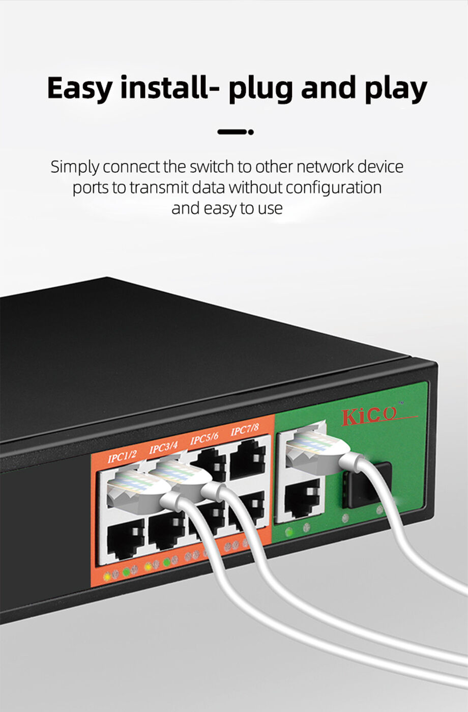 Bulk Buy China Wholesale Kico Ethernet Rj45 Poe Switch 16 Poe + 2 ...