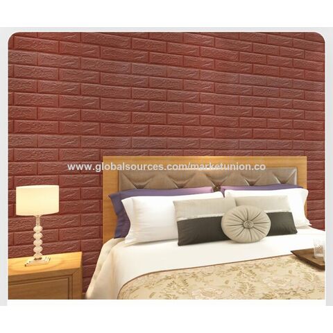 3D wall panels sticker Wall decoration wallpaper XPE foam self-adhesive brick pattern wallpaper Simple XPE foam