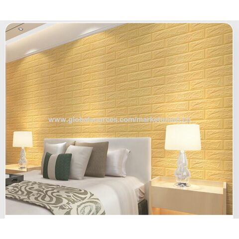 3D wall panels sticker Wall decoration wallpaper XPE foam self-adhesive brick pattern wallpaper Simple XPE foam