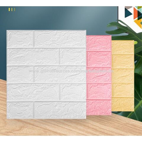 3D wall panels sticker Wall decoration wallpaper XPE foam self-adhesive brick pattern wallpaper Simple XPE foam