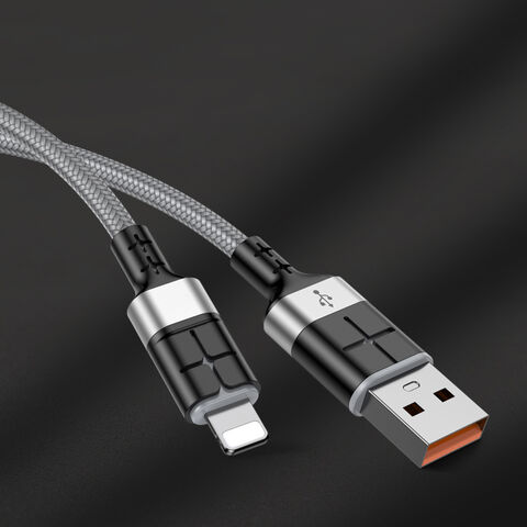 Cable de datos USB inteligente de carga rápida de 1,2 metros a precio de fábrica para teléfono