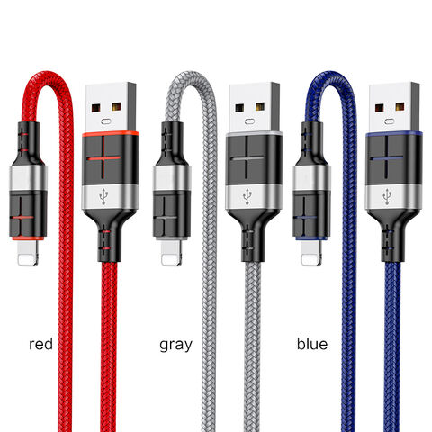 Cable de datos USB inteligente de carga rápida de 1,2 metros a precio de fábrica para teléfono