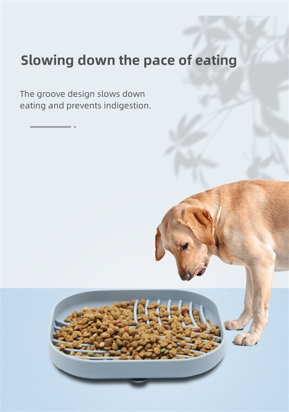 Dog'nald Trump Slow Feeder Bowl - Food Grade Silicone Interactive Dog Bowl With Lick Mat (7.8")