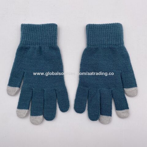 Hochwertige, schlichte Winter-Touchscreen-Handschuhe für Damen und Herren