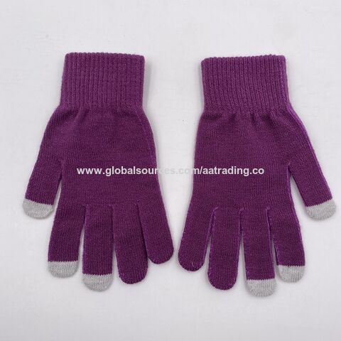 Hochwertige, schlichte Winter-Touchscreen-Handschuhe für Damen und Herren