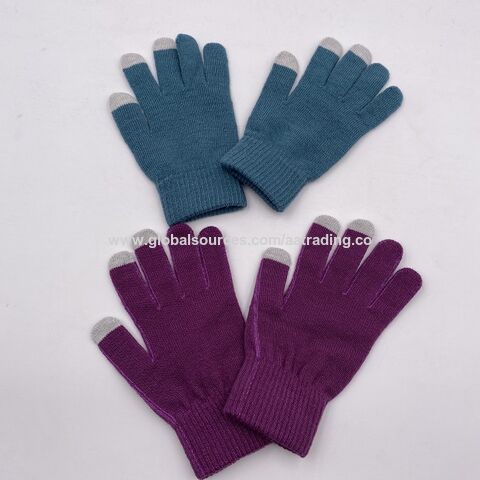 Hochwertige, schlichte Winter-Touchscreen-Handschuhe für Damen und Herren