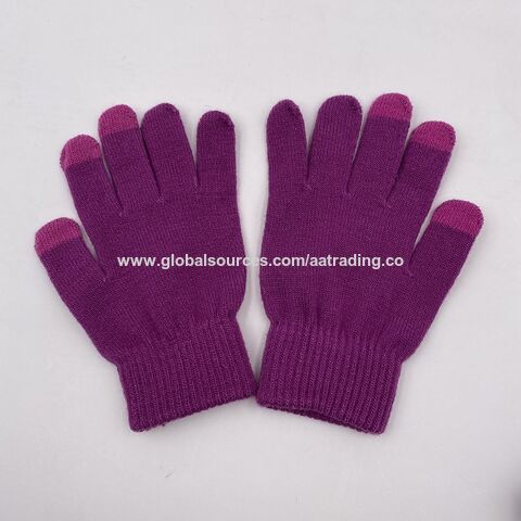 Hochwertige, schlichte Winter-Touchscreen-Handschuhe für Damen und Herren
