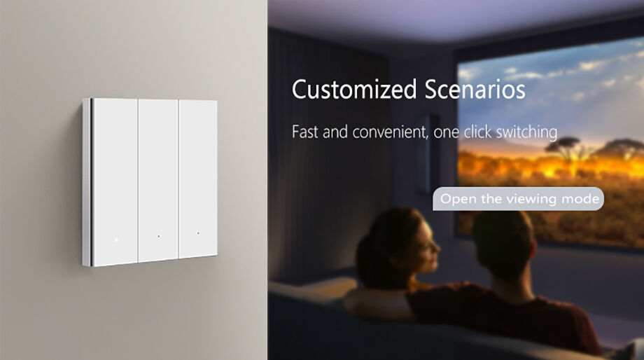 Eu Standard 1/2/3 Gang Tuya Zigbee Smart Switch Remote Control Wall ...