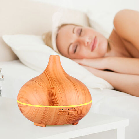Difusor de aroma eléctrico USB con diseño de grano de madera a precio de fábrica para hogar y oficina