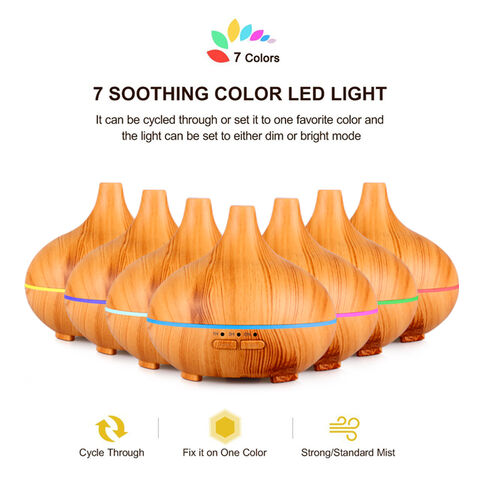 Difusor de aroma eléctrico USB con diseño de grano de madera a precio de fábrica para hogar y oficina