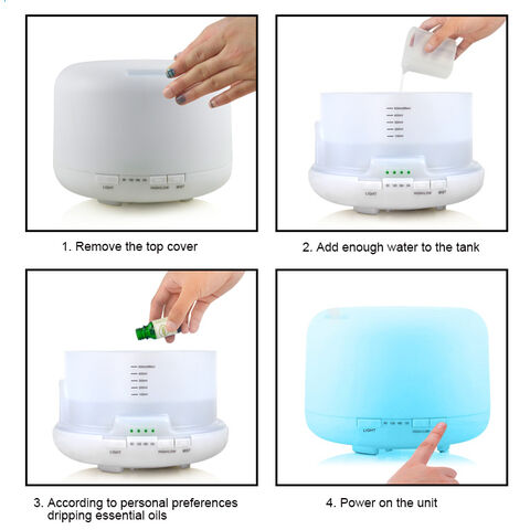 500ml Ultraschall Aroma Diffuser für ätherische Öle mit Timer